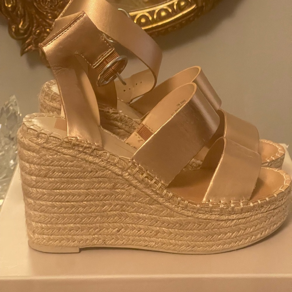 Dolce Vita Rose Gold Esparadille sandals